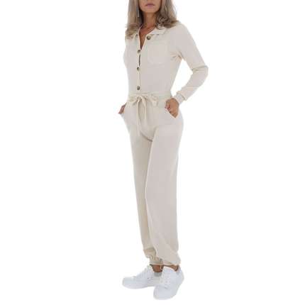 Damen Langer Jumpsuit von Emma & Ashley - cream