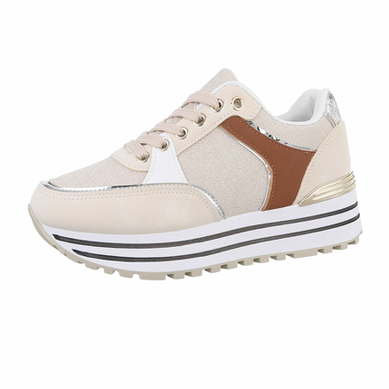 Damen Low-Sneakers - apricot