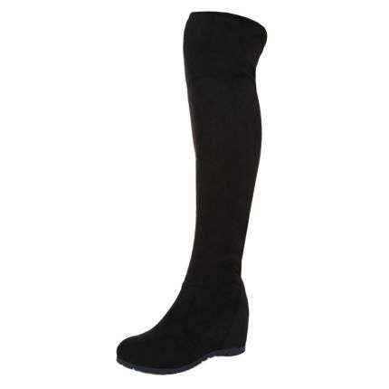 Damen Overknee Stiefel - black
