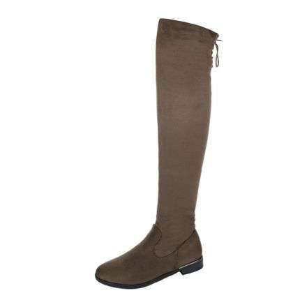 Damen Overknee Stiefel - green
