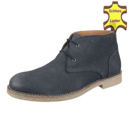 Leder Herren Freizeitschuhe - blue