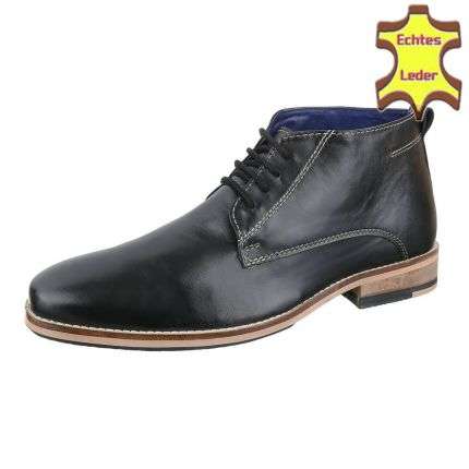 Leder Herren Businessschuhe von COOLWALK - black