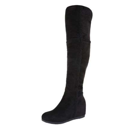 Damen Overknee Stiefel - black