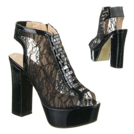 Damen Peep Toe - black