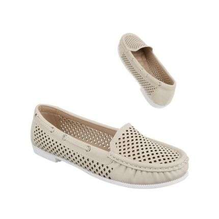 Damen Mokassins - beige