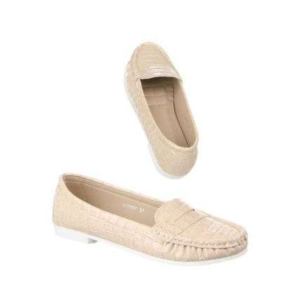 Damen Mokassins - beige²