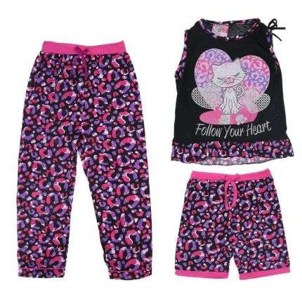 Kinder Hose/Top - black