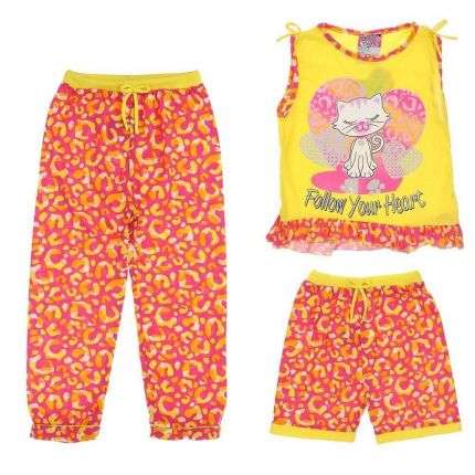 Kinder Hose/Top - yellow