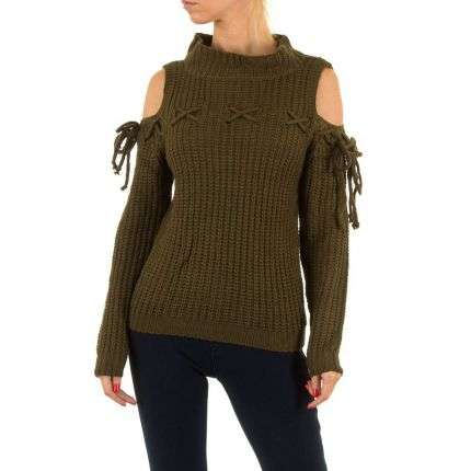 Damen Pullover von Jcl - khaki
