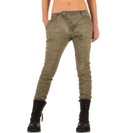 Damen Jeans von Place Du Jour - kaki