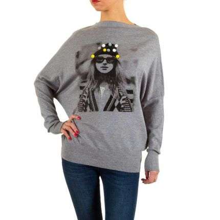 Damen Pullover von Moewy Gr. one size - grey