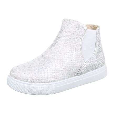 Damen Stiefeletten - silnery