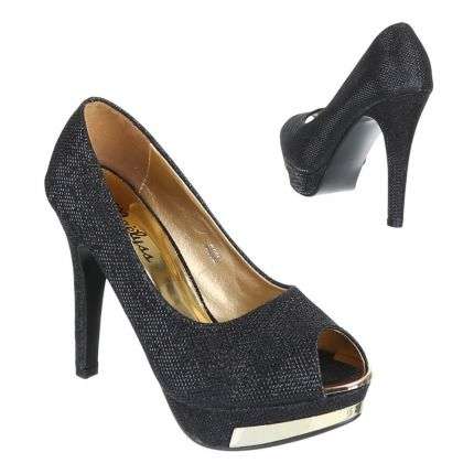 Damen Peep Toe - black