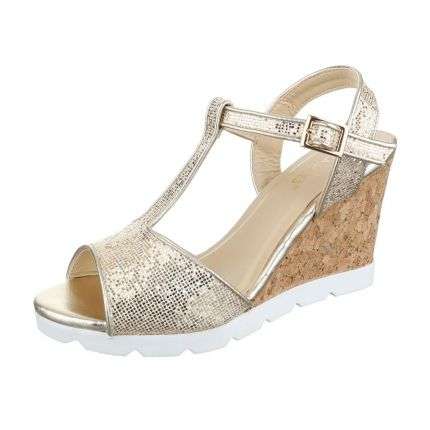 Damen Sandaletten - gold