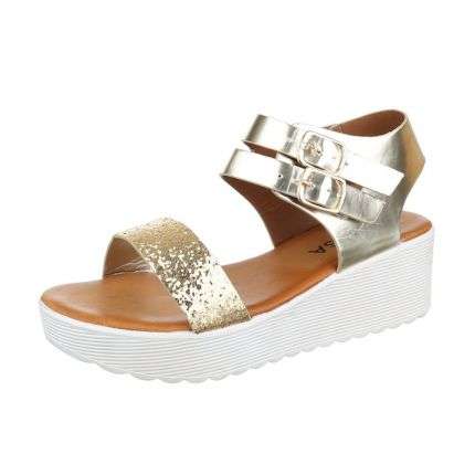 Damen Sandaletten - gold