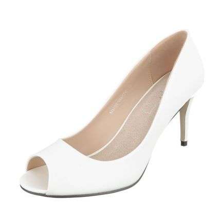 Damen Peep Toe - white