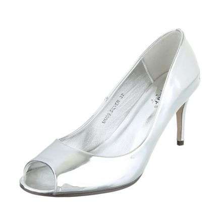 Damen Peep Toe - silver