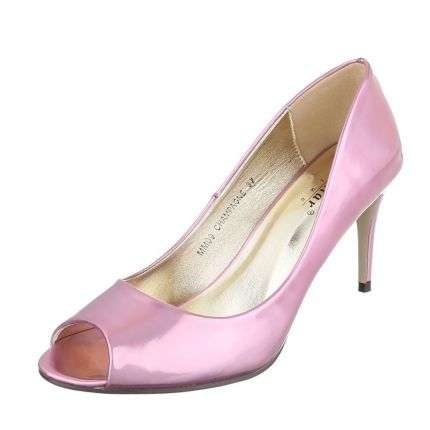 Damen Peep Toe - champagen