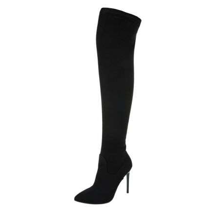 Damen Overknee Stiefel - black