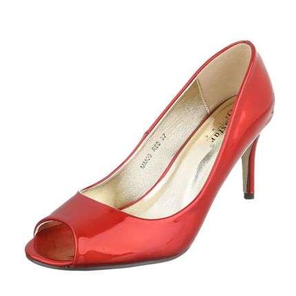 Damen Peep Toe - red
