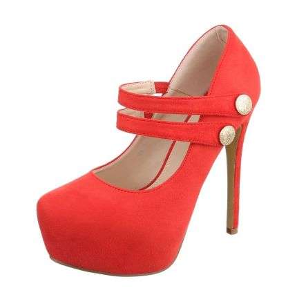 Damen High Heels - red