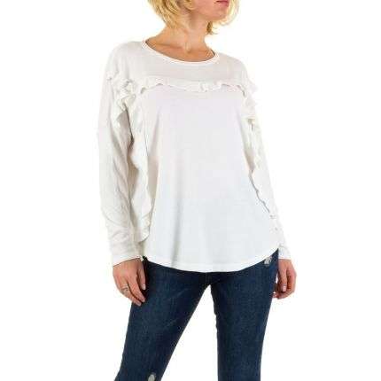 Damen Sweatshirt Gr. one size - white