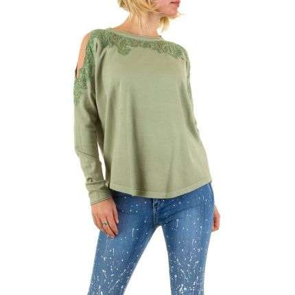 Damen Pullover Gr. one size - olive
