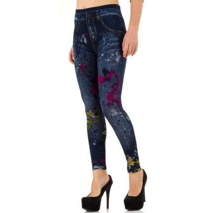 Damen Leggings von Best Fashion Gr. one size - blue