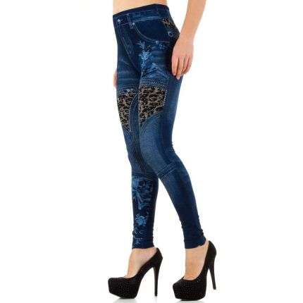 Damen Leggings von Best Fashion Gr. one size - blue