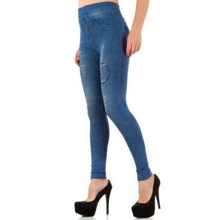Damen Leggings von Best Fashion Gr. one size - blue