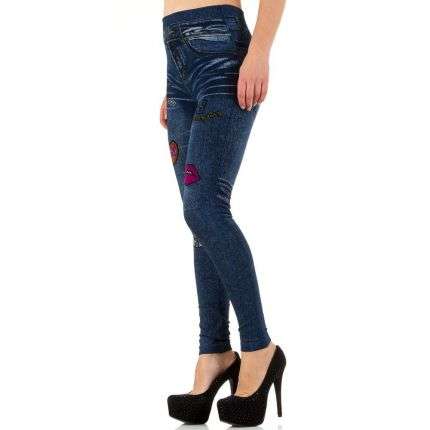 Damen Leggings von Best Fashion Gr. one size - blue