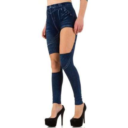 Damen Leggings von Best Fashion Gr. one size - blue