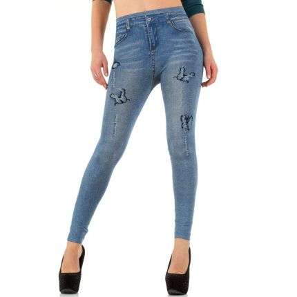 Damen Leggings von Best Fashion Gr. one size - blue
