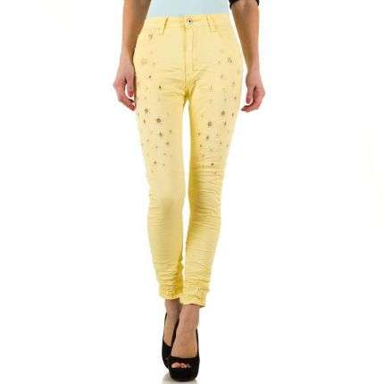 Damen Jeans von Place Du Jour - yellow