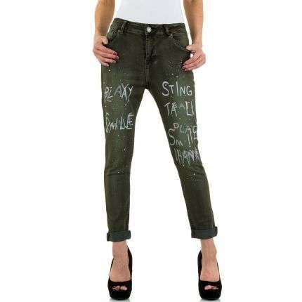 Damen Jeans von Mozzaar - khaki