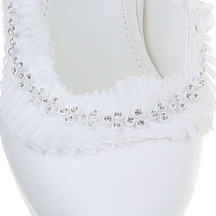 Damen Hochzeit High-Heel Pumps - white