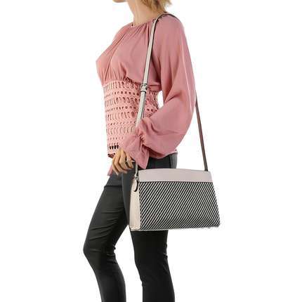 Damen Schultertasche - beige