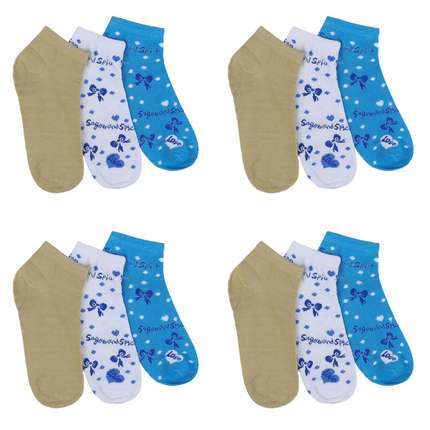 Damen Socken - 12 Paar  - whtblue