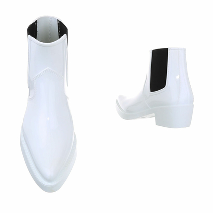 Damen Gummistiefeletten - white