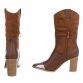 Damen High-Heel Stiefel - camel
