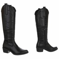 Damen Western- & Bikerboots - black