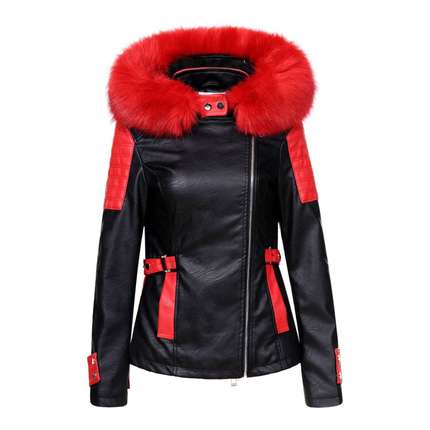 Damen Jacke von Glo Story - blackred