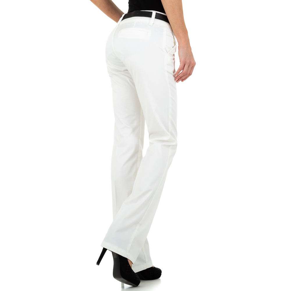 Pantaloni pentru femei de la Dromedar - alb - image 3