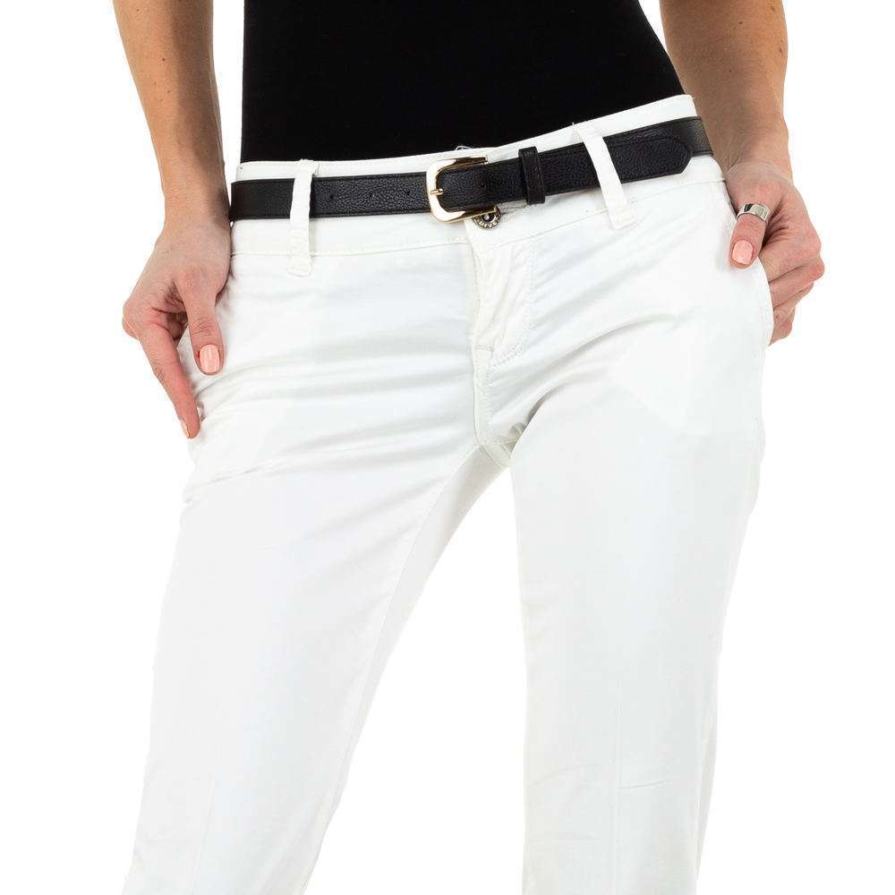 Pantaloni pentru femei de la Dromedar - alb - image 4