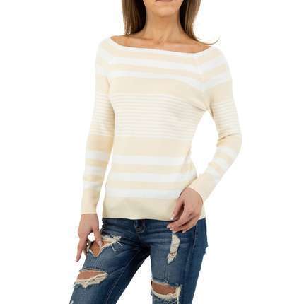 Damen Pullover von Glo Story - cream