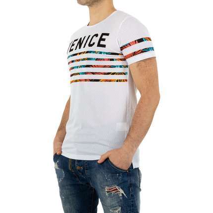 Herren T-shirt von Glo Story - white