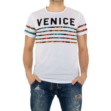 Herren T-shirt von Glo Story - white