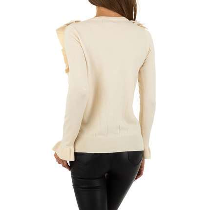 Damen Pullover von SHK Paris Gr. One Size - beigewhite
