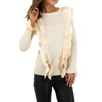 Damen Pullover von SHK Paris Gr. One Size - beigewhite