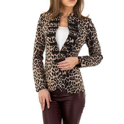 Damen Jacke von Voyelles - leopard